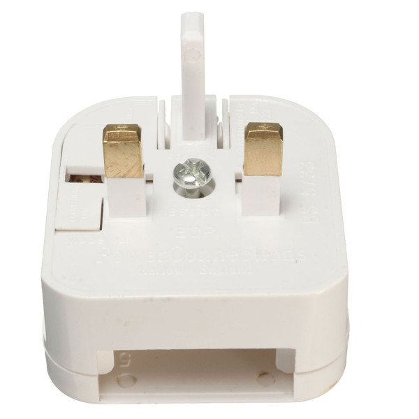 

UK Converter Adaptor Plug Travel Power Connections White