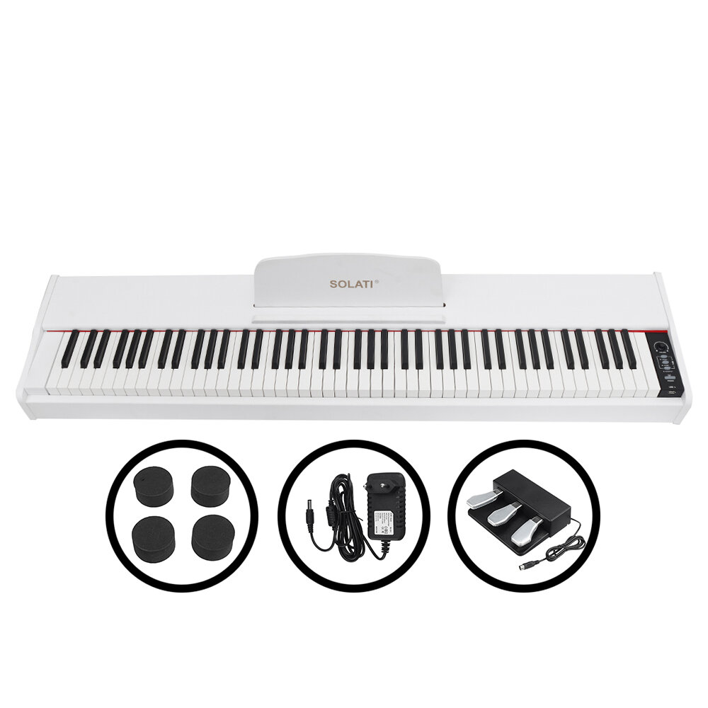 SOLATI 88-toetsen Heavy Hammer Keyboard 128 polyfone elektrische piano