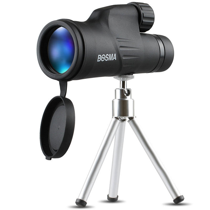 BOSMA 10X50/12X50 단안경 HD 프리즘 질소화 방수 조류 관찰 망원경.