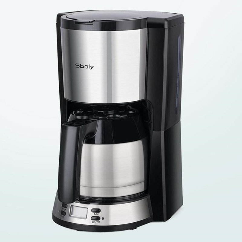 Sboly SYCM-9110900Wアンチドリップ機能コーヒーメーカー長時間絶縁8カップ大容量