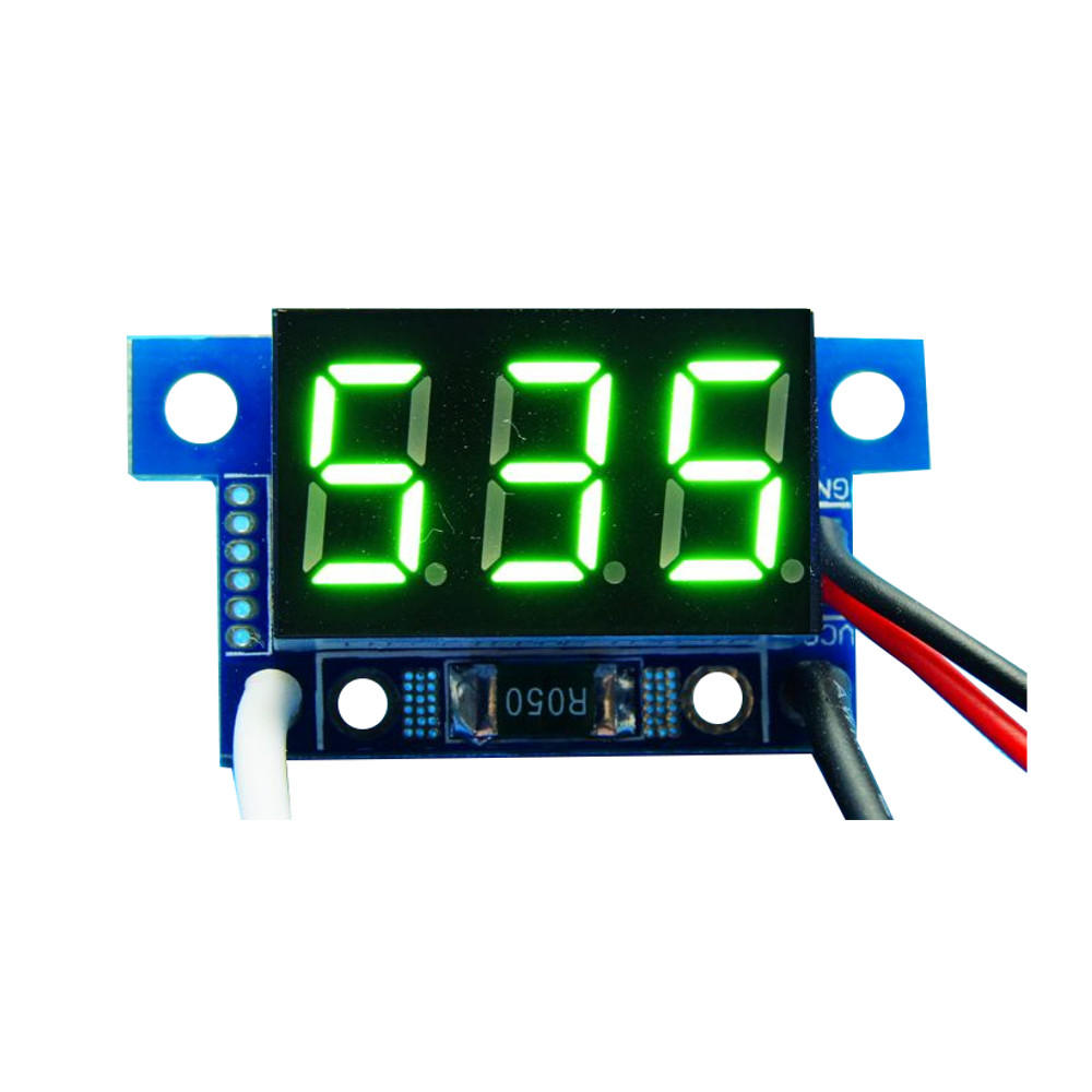 

3pcs Green Light Mini 0.36 Inch DC Current Meter DC0-999mA 4-30V Digital Display With Reverse Connection Protection Amme
