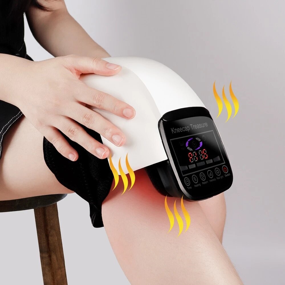 

Электрический инфракрасный нагревательный массажер для колен Давление воздуха и вибрация Инструмент для физиотерапии Мас