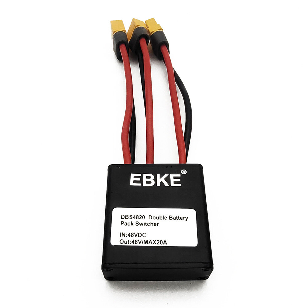 EBKE 48V 20A 500W Electric Bicycle Dual Battery Management Module Switcher Double Battery Discharge Converter