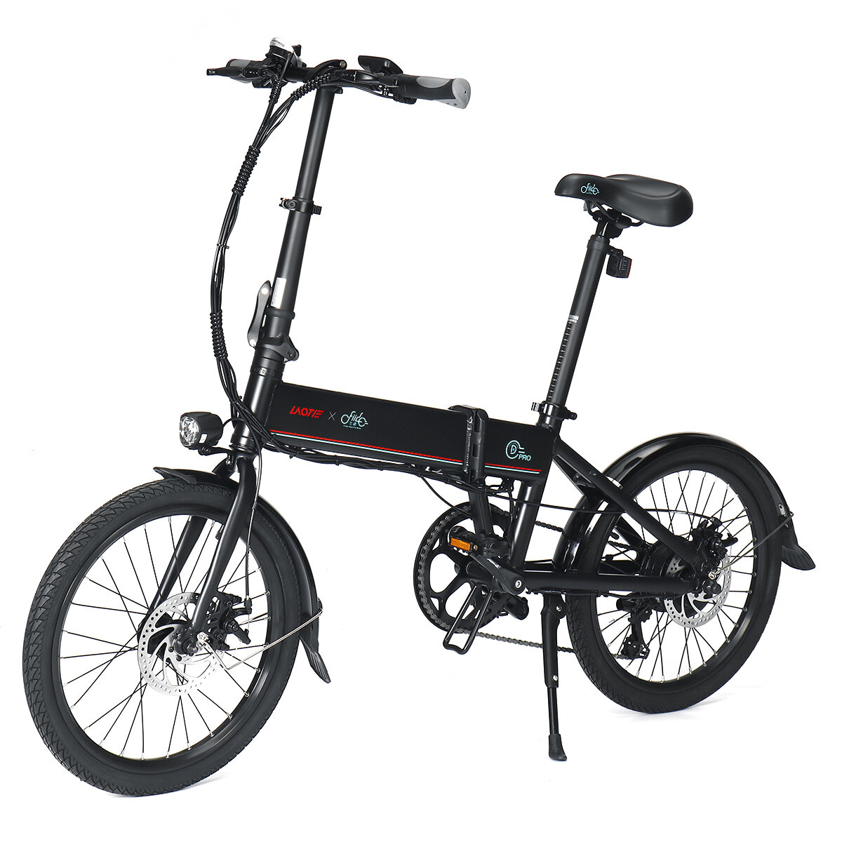LAOTIE X FIIDO D4s Pro 11.6Ah 36V 250W 20in Folding Moped Bicycle 90KM Mileage Range Dual Disc Brakes Electric Bike