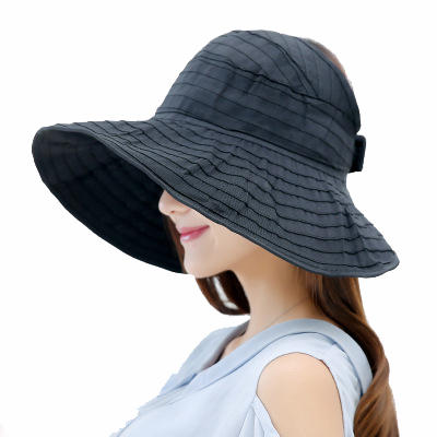 RD-503 Kadınlar için büyük boş üst plaj şapkası dış mekan güneş koruma katlanabilir