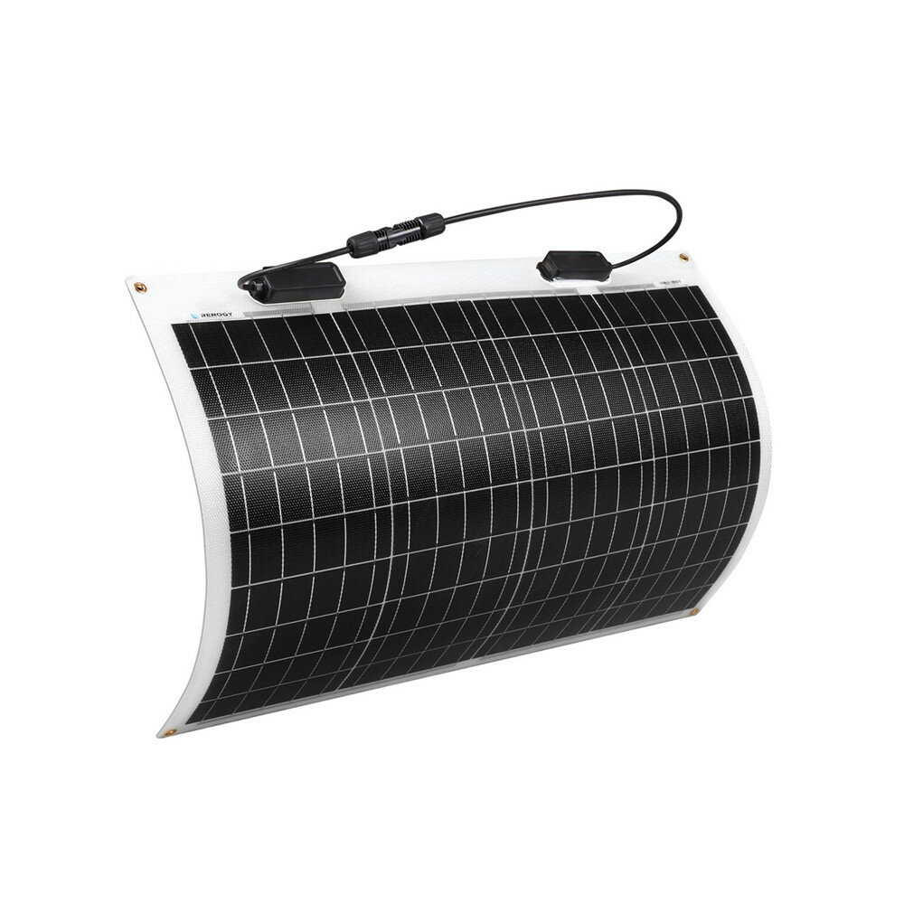 [EU Direct] Panneau solaire monocristallin flexible de 50 watts 12 volts Renogy Chargeur solaire portable