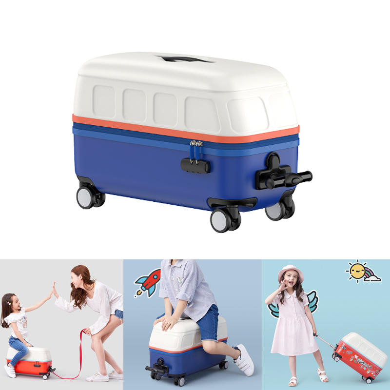 Zhixing 20 pouces 30L valise enfants barre de traction chariot bagages s'asseoir pour monter valise de voyage en plein air de 