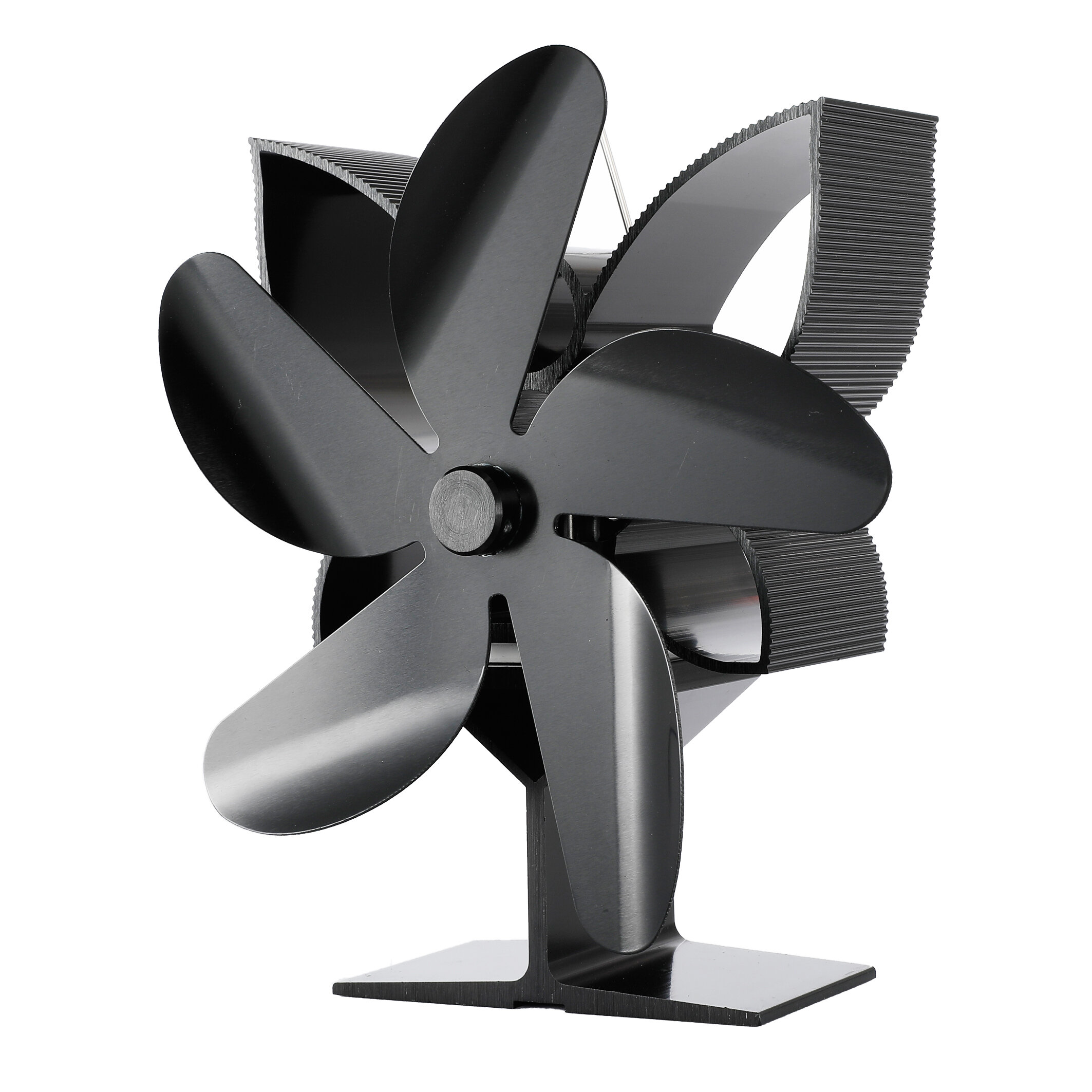 SF901S 5 Blades Fireplace Fan Eco Friendly Quiet Wood Burner Stove Fan Thermal Heat Power Fan Home Christmas Gift