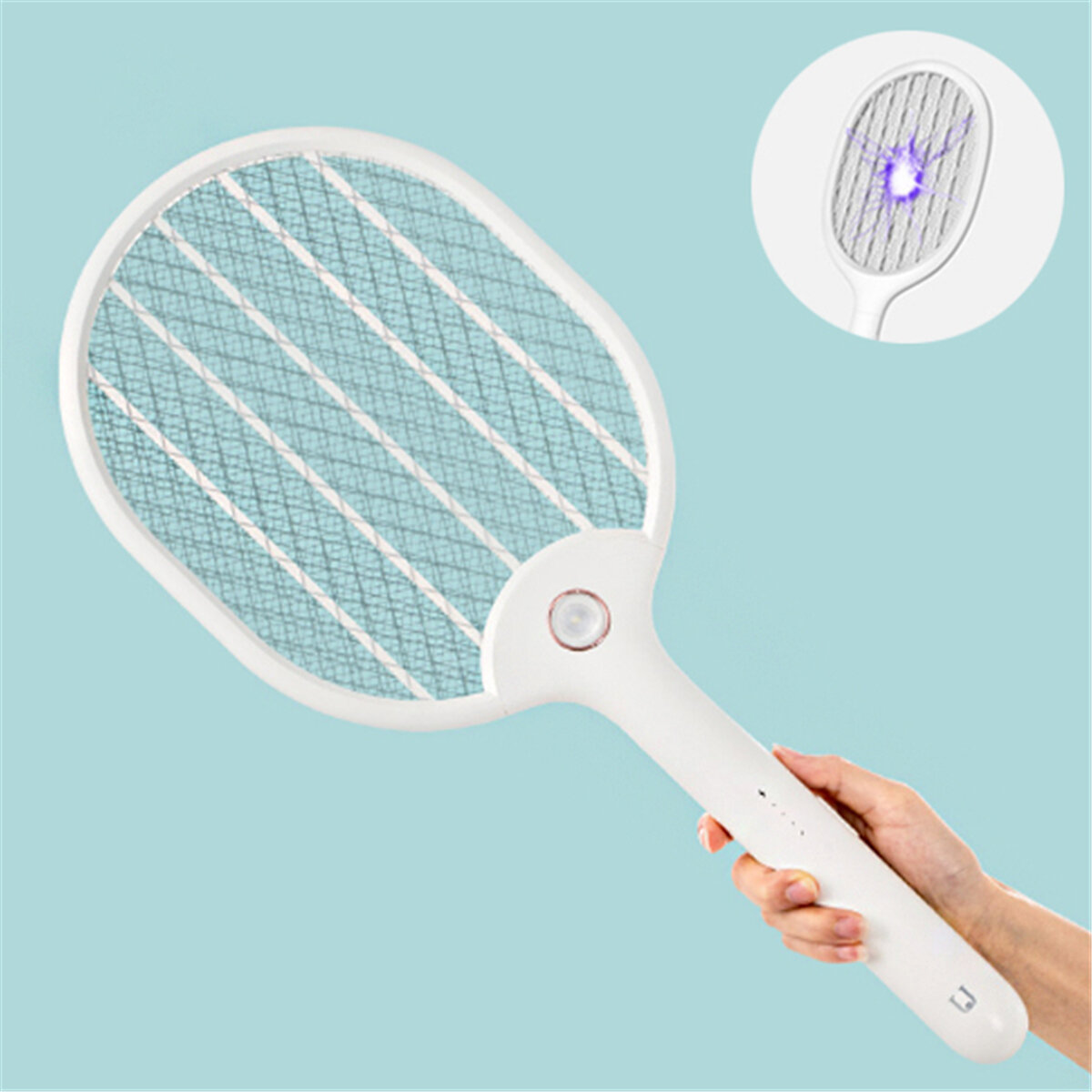3PCS Jordan&judy 3000V Electric Mosquito Swatter Portable Insect Repellent Travel Three-layer Anti-electric Shock Net US