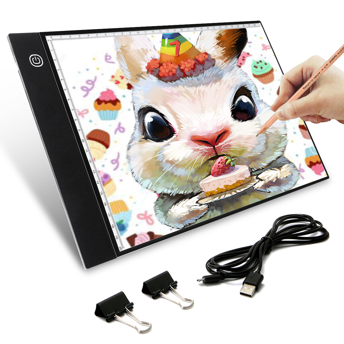 

A4 LED Digital Drawing Graphic Tablet Writing Painting Box Tracing Board LED Light Pad Copy Board with Brightness Contro