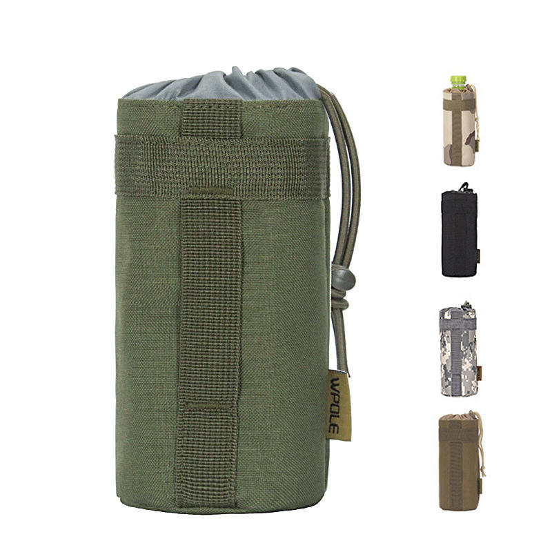 حقيبة زجاجة رياضية خارجية WPOLE A03 ، حقيبة تكتيكية للتخييم ، حقيبة لكوب ماء في اليد.
