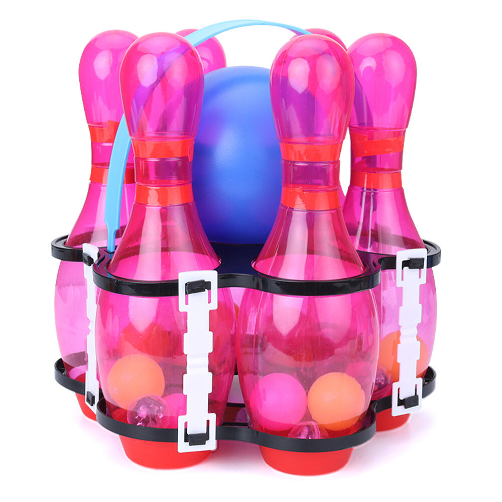 Children Plastic Funny Bowling Kindergarten Leisure Sports Entertainment Bowling Set Puzzle Toy with