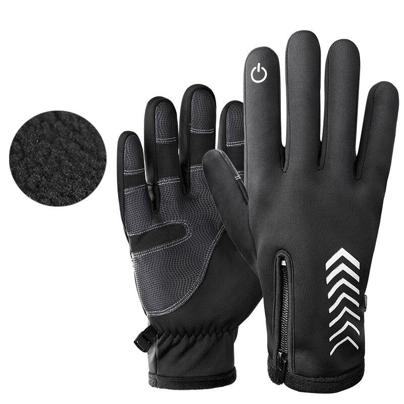 WHEEL UP Fietshandschoenen Winter Warm Up Waterbestendig Winddicht Touchscreen Handschoenen Antislip