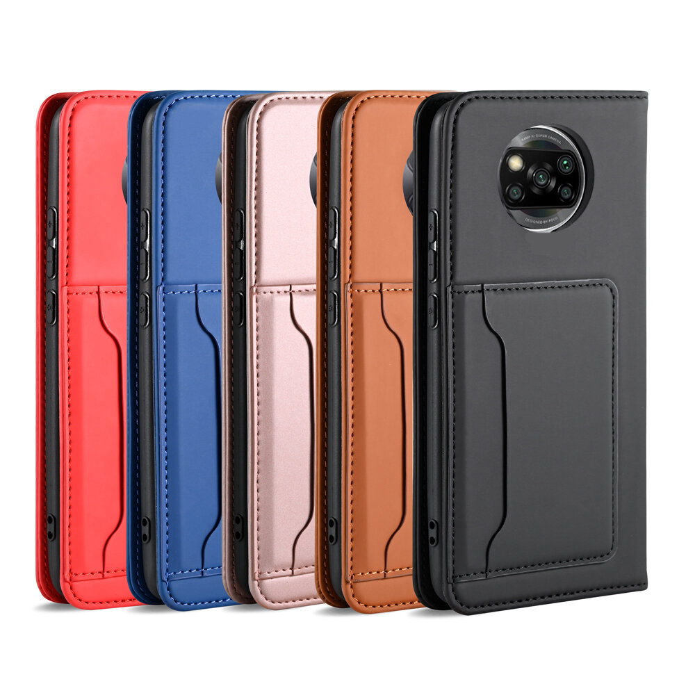 

Bakeey for POCO X3 PRO /POCO X3 NFC Case Business Flip Magnetic with Multi-Card Slots Wallet Shockproof PU Leather Pro