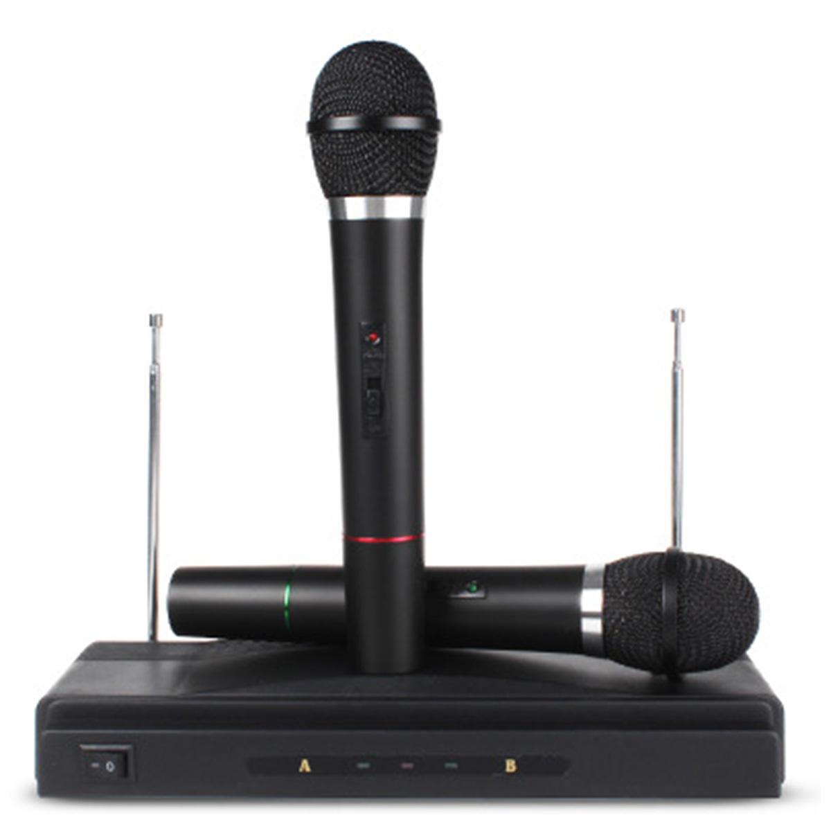 Karaoke Draadloos Microfoonsysteem KTV Dual Handheld Mic Draadloze Ontvanger