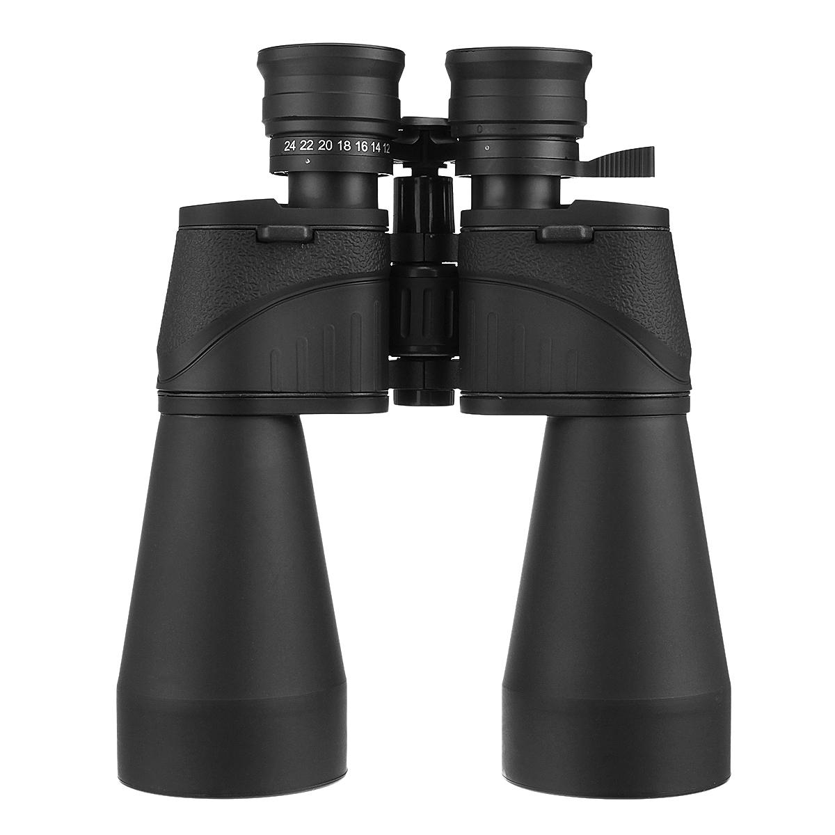 12-24X60 Outdoor Tactical Zoom Binocular Waterproof HD Optic Night Vision Telescope Camping Hiking