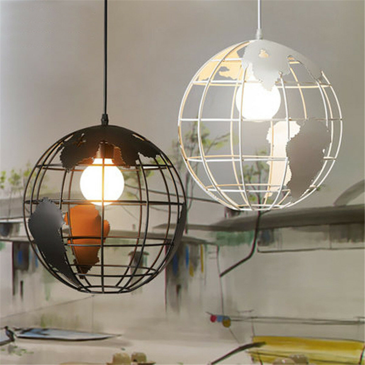 Globe Kroonluchter Modern Creatief Voor Restaurant Bar Tafel Cafe Theewinkel Licht