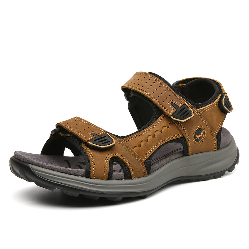 Men Cowhide Breathable Slip Resistant Casual Outdoor Sandals