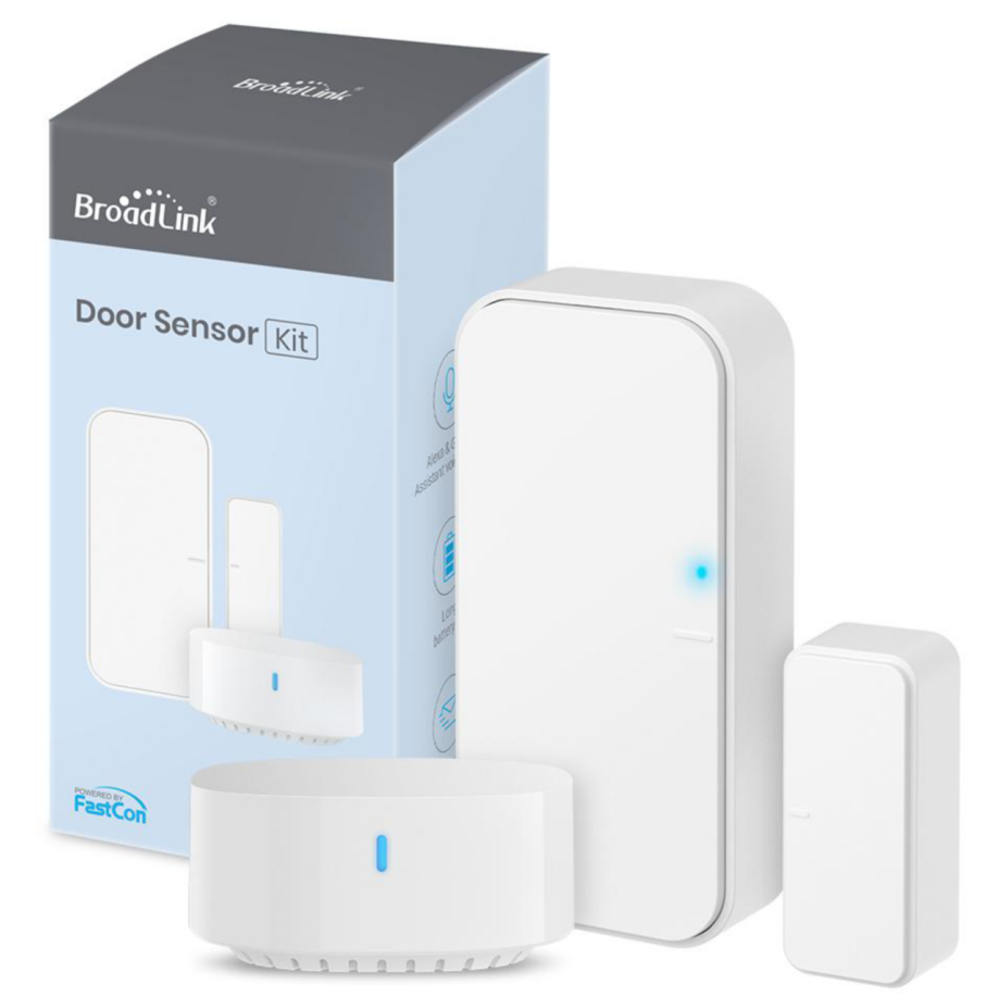 

BroadLink DS4 Wireless Smart Security Door Open Contact Sensor Compatible with Alexa and Google Assistant S3 HUB Require