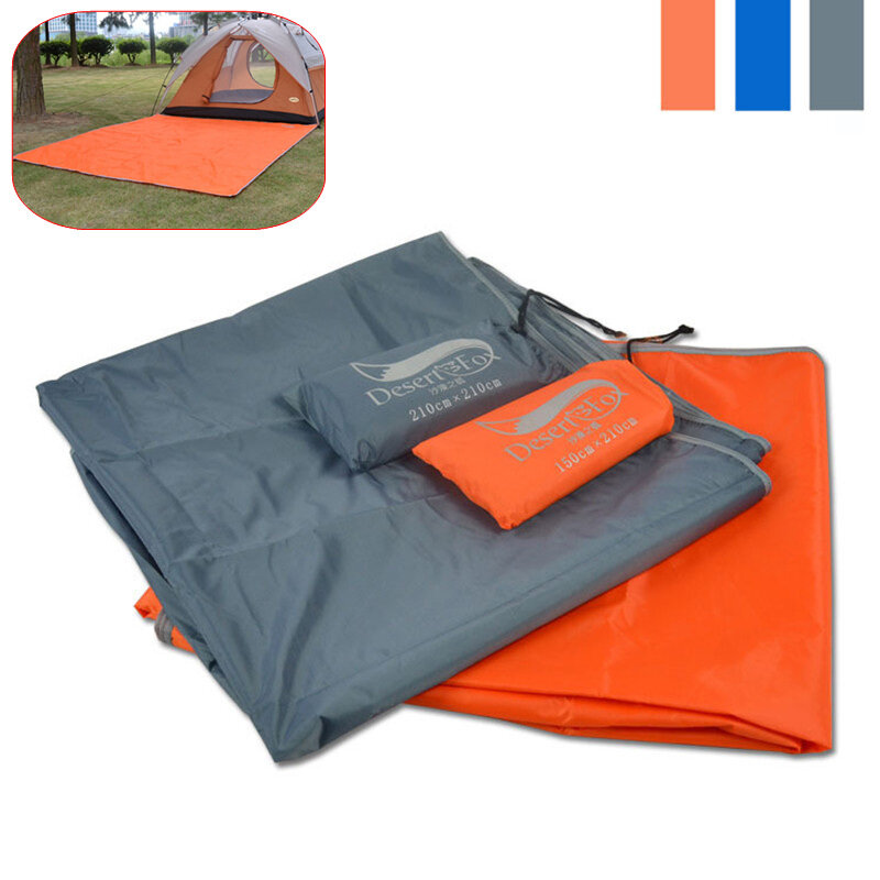 ：Desert＆Fox防水ピクニックマット超軽量テントフロアパッドポケットテントフットプリントストレージバッグ付きキャンプピクニック旅行用