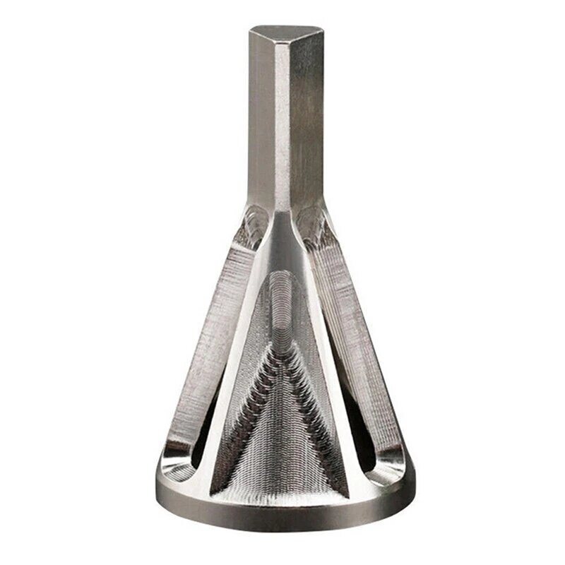 

1Pc Deburring External Chamfering Tool Hss Triangular Handle / Hexagonal Handle Pagoda Metal Steel Step Drill Bit Hole D