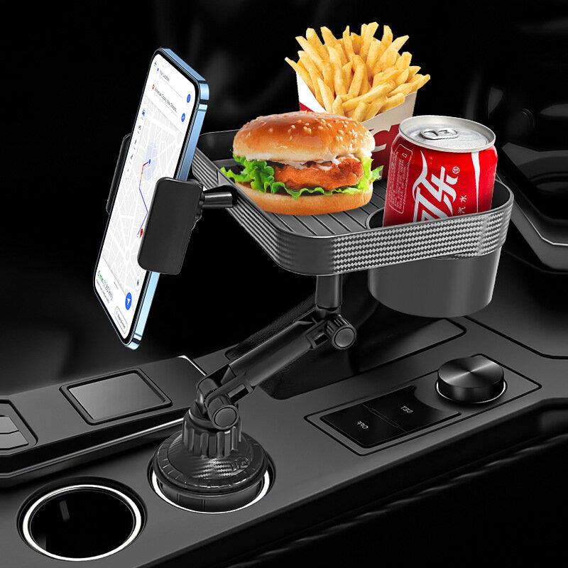 CP12 2-in-1 Auto-Food-Tray-Tisch Abnehmbarer Auto-Becherhalter  360-Grad-Drehung für Getränke, Essen, Mobiltelefon Sale - Banggood  Deutschland Mobile