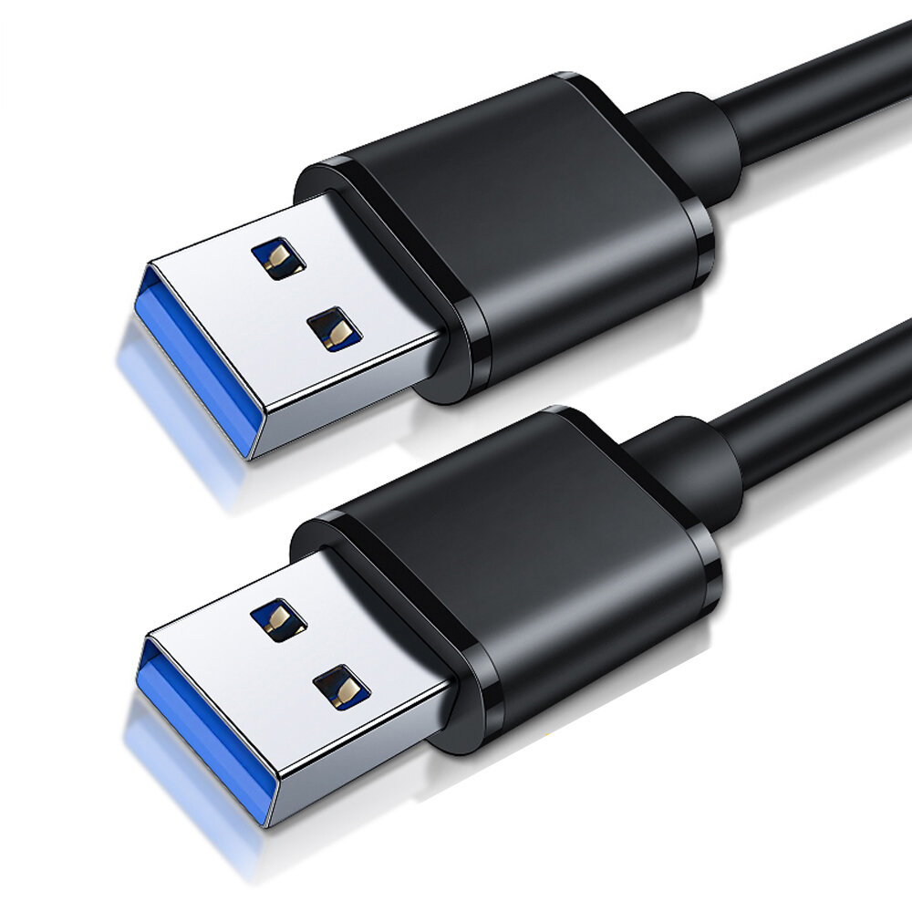 

ESSAGER USB Male to Male Extender Cable USB3.0 Core Wire 0.5M/1M/2M Long Data Cable for Laptop Smart TV Projector Deskto