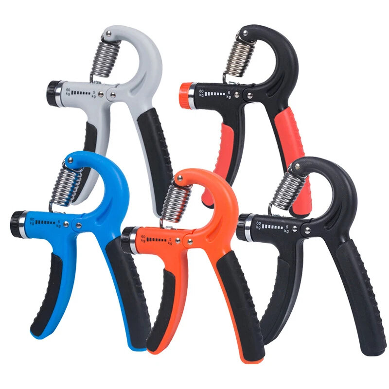 

R-type Adjustable Hand Gripper Exercise 11-132 Lbs (5-60kg) Countable Spring Finger Gripper Muscle Trainer Rehabilitatio