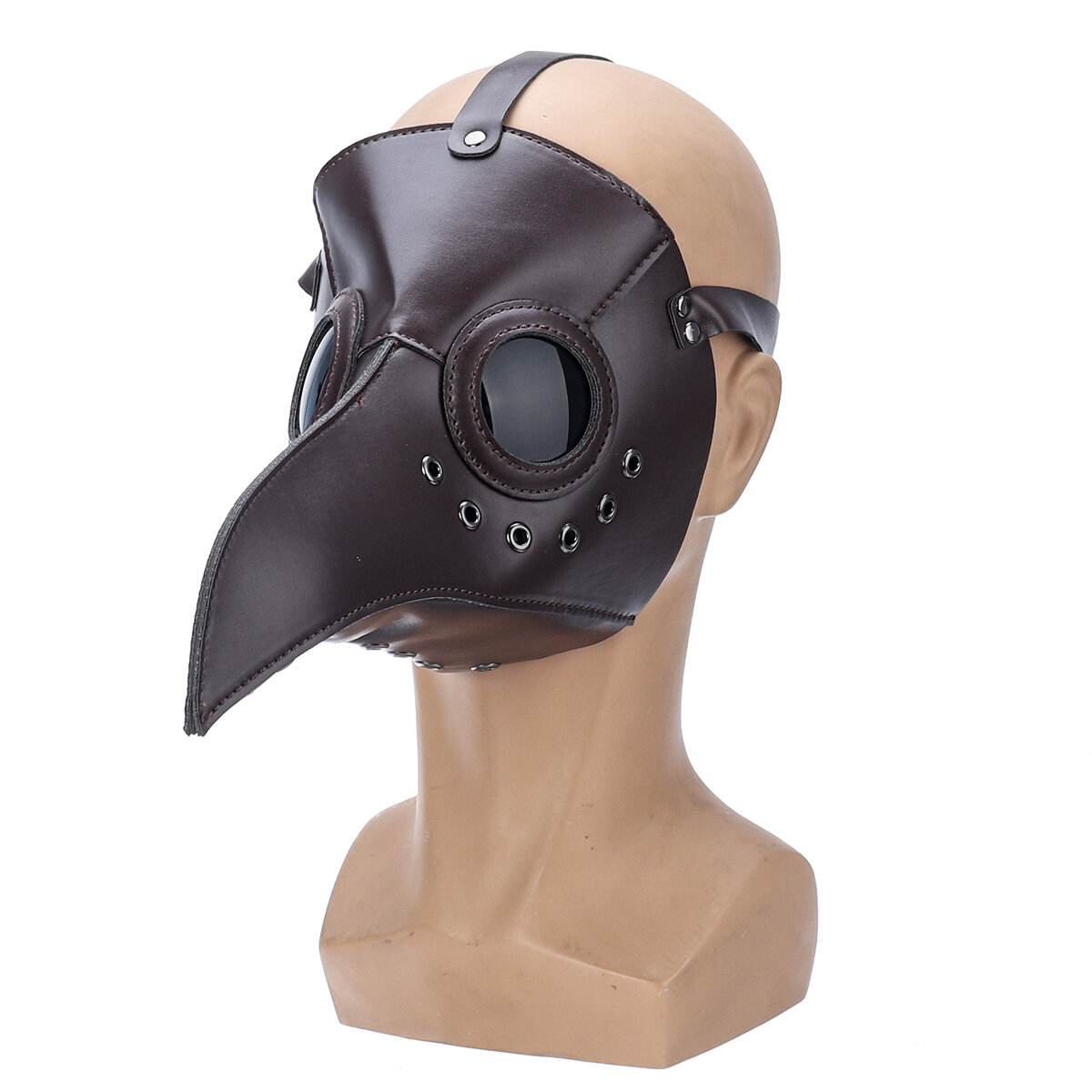 The Plague Doctor Bird Mask Halloween Cosplay Kostuum Gothic Lange Neus voor Volwassenen