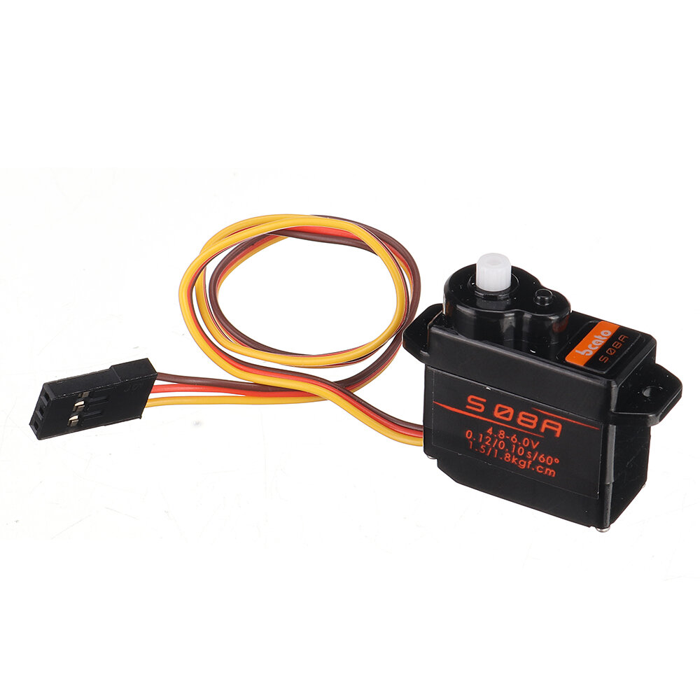 Bcato S08A 9g Plastic Gear Micro Analoge Servo voor RC Model Robot Helicopter