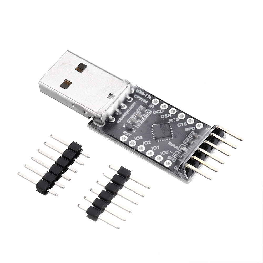 

3Pcs RobotDyn® CP2104 USB-TTL UART Serial Adapter Microcontroller 5V/3.3V Module Digital I/O USB-A