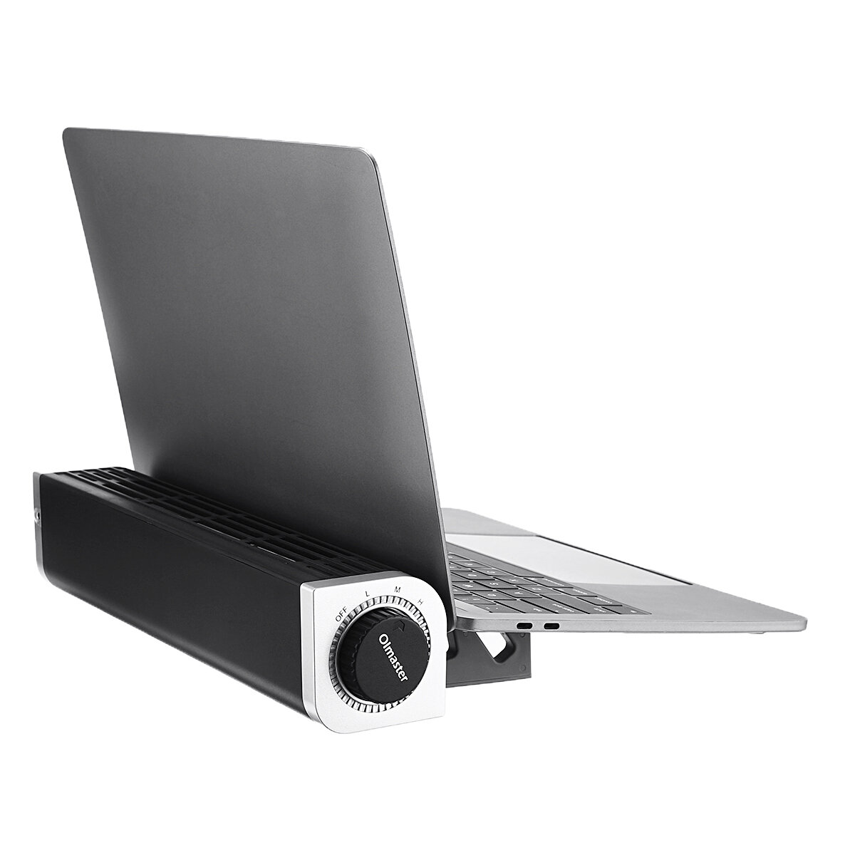 USB Low Noise 3 Gears Wind Speed Adjustable Macbook Cooling Radiator with Laptop Stand Holder for 12