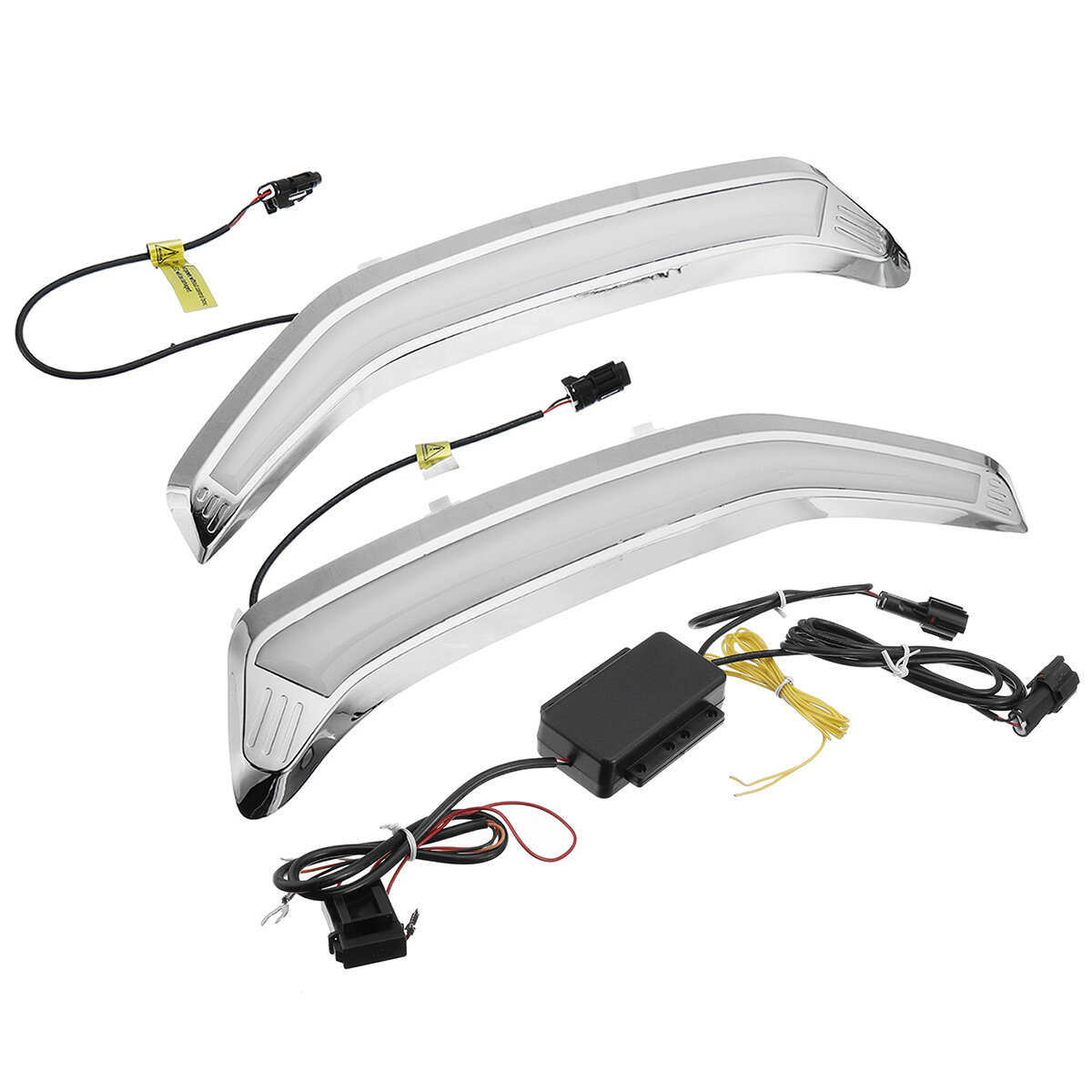 

2Pcs Car LED DRL Daytime Running Lights Turn Signal Fog Lamps Waterproof White&Yellow Lighting For Subaru Forester 2013-