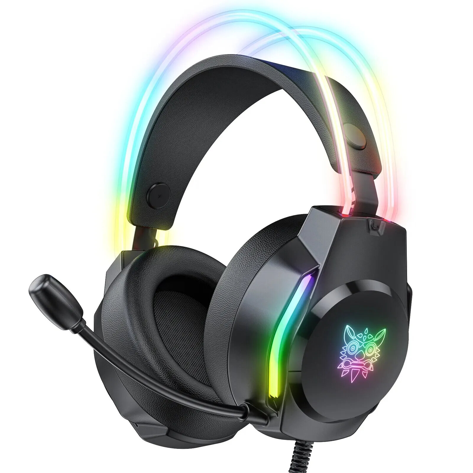 

ONIKUMA X26 Gaming Headset Wired Headphones 50mm Driver Unit Stereo Surround Sound RGB Light Flexible Microphone Earphon