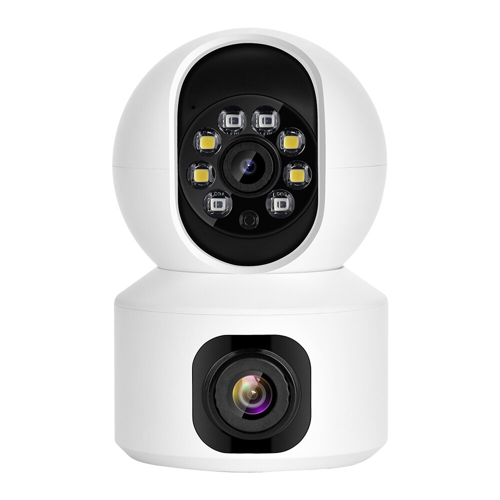 Hiseeu FH3C 2MP+2MP 1080P WiFi Baby Monitor PTZ 4MP Dual LensDual Screen Camera Indoor AI Tracking Motion Detection Vi