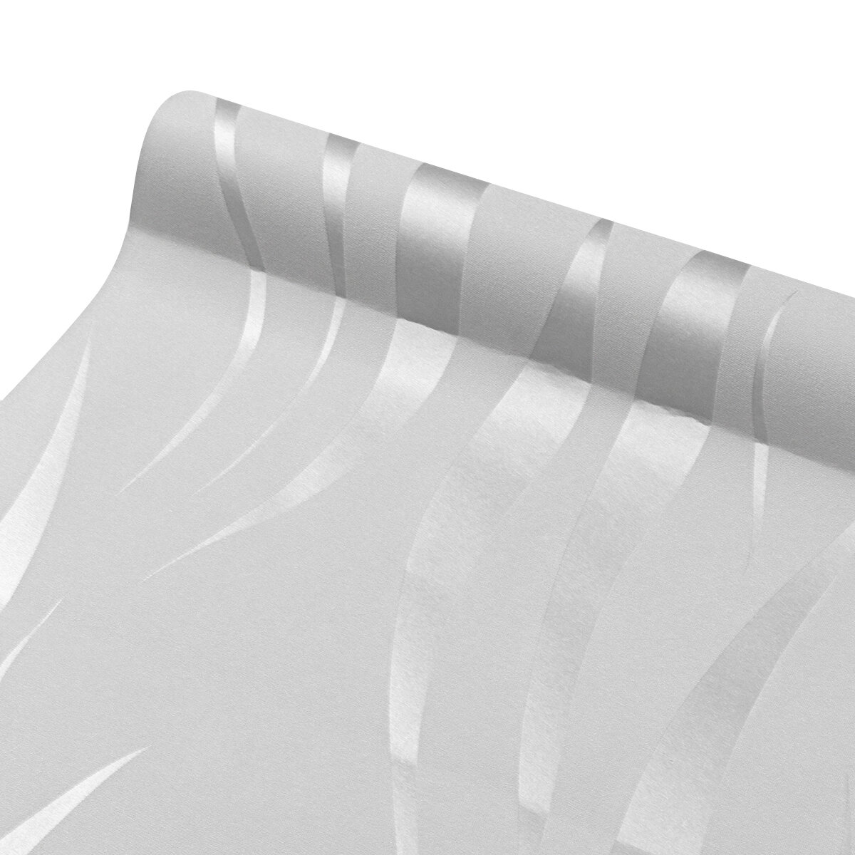 Zilver 3D niet-geweven stof golf streep reli?f behang waterdicht modern eenvoudig niet-geweven stof 