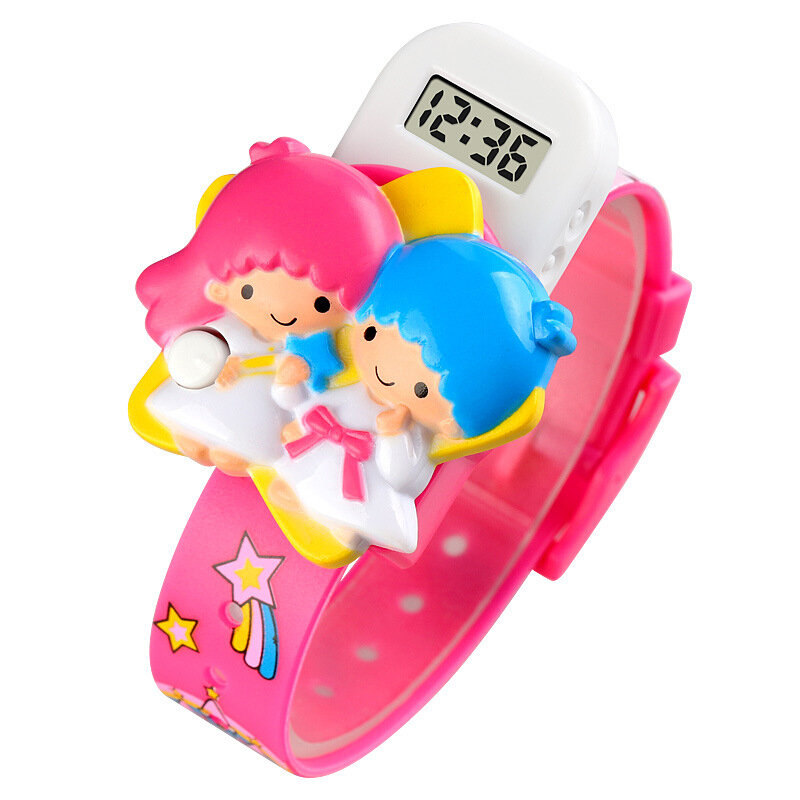SKMEI 1749 Cute Angle Baby Cartoon LED Display Digital Watch Fashionable Children Kids Watch