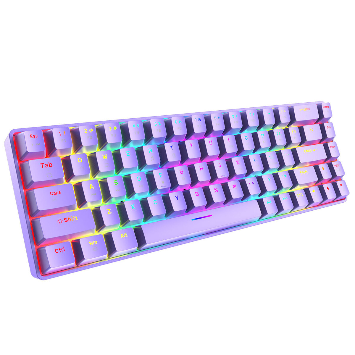 ZIYOULANG T8 Mechanical Keyboard 68 Keys USB Type-C Wired Blue/Brown/Red Swtich Colorful RGB Backlit