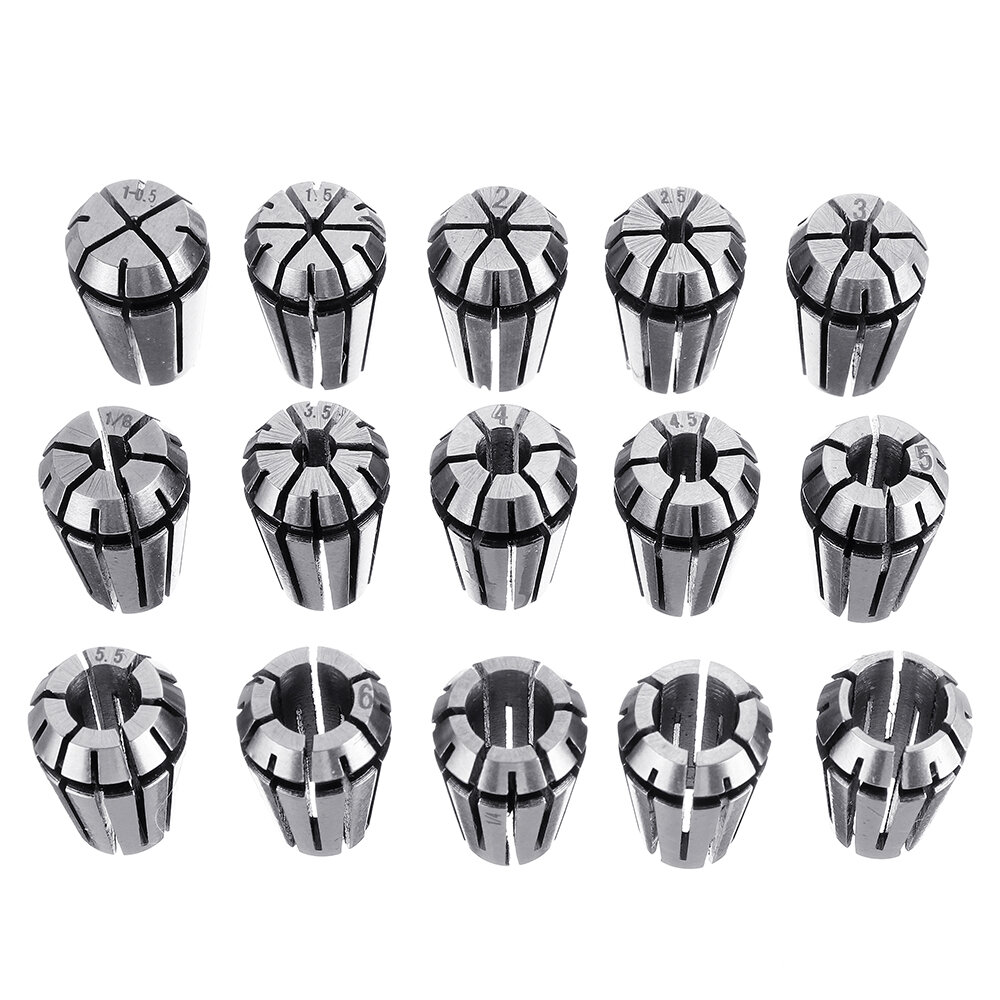 best price,machifit,15pcs,er11,1mm,to,7mm,spring,collet,set,collet,chuck,coupon,price,discount