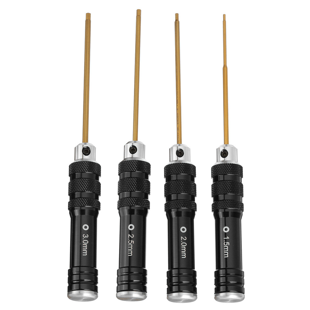 4Pcs RJXHOBBY Hex Screwdriver Tools Kit 1.5/2.0/2.5/3.0mm for RC Models Car Boat Airplane