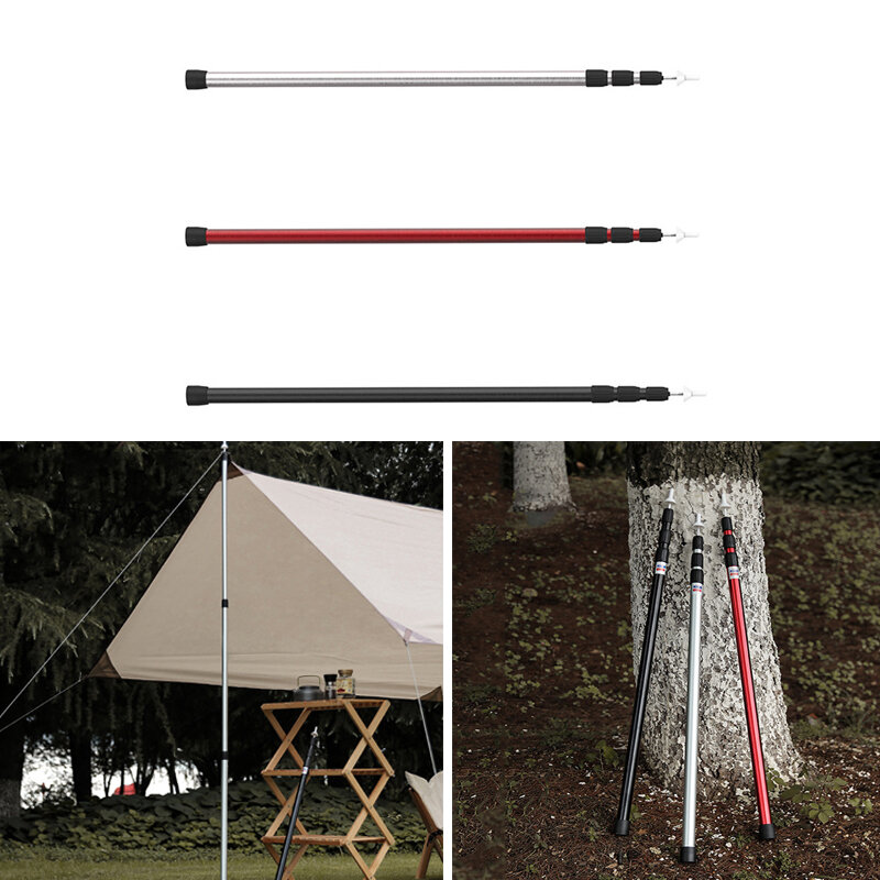 

IPRee® 230cm Telescopic Adjustable Canopy Pole Aluminum Alloy Lightweight Outdoor Camping Shade Tent Pole