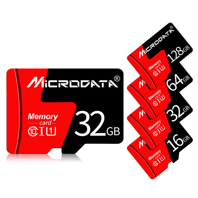 

MicroData 8GB 16GB 32GB 64GB 128GB Class 10 High Speed Max 80Mb/s TF Memory Card With Card Adapter For Mobile Phone Tabl