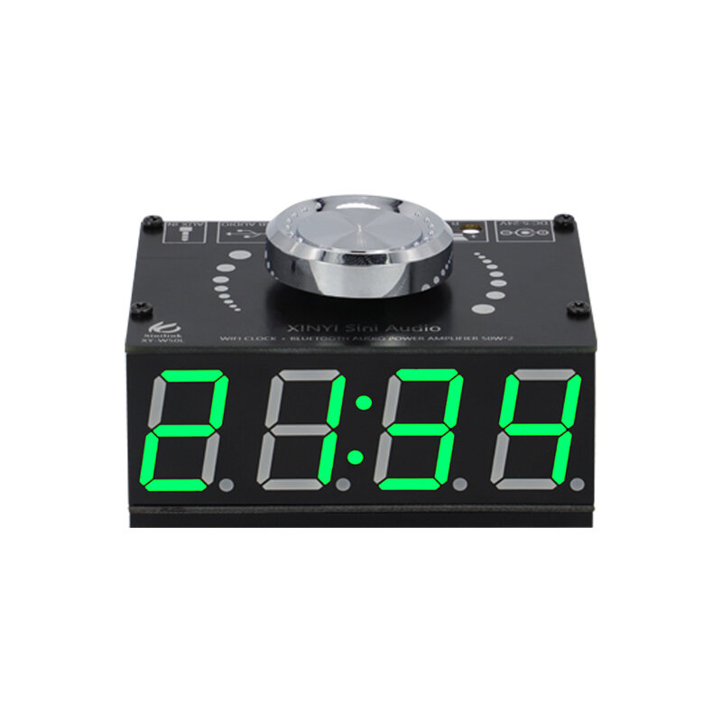 XY-W50L HIFI 50W*2 Stereo bluetooth Digital Power Amplifier Board Module with WIFI Timing Clock APP Control