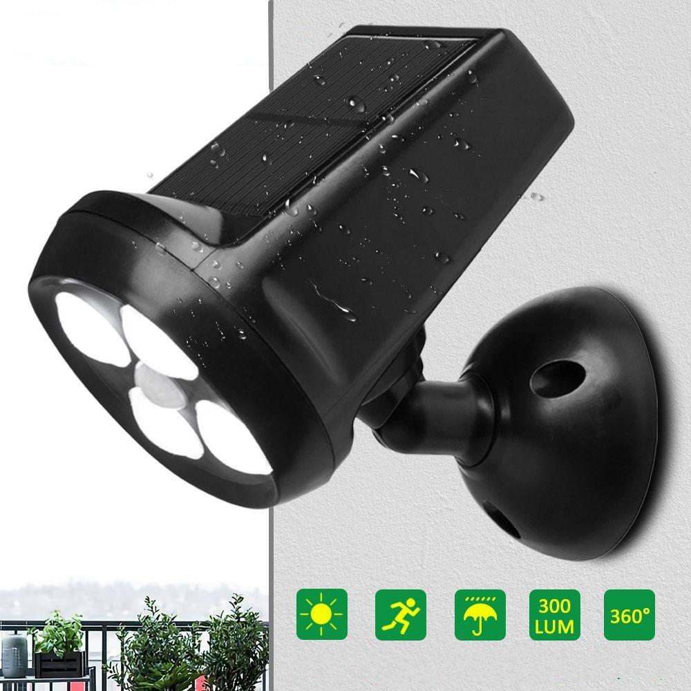 Waterdichte IP65 4 LED Solar Light Bright Motion Sensor Landschap wandlamp voor tuin buiten