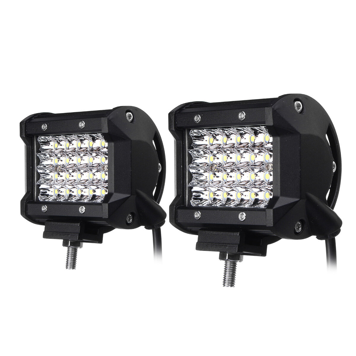 

4Inch LED Work Light Bar Spot Beam Fog Lamp 10-30V 72W White 2PCS for Offroad SUV Truck