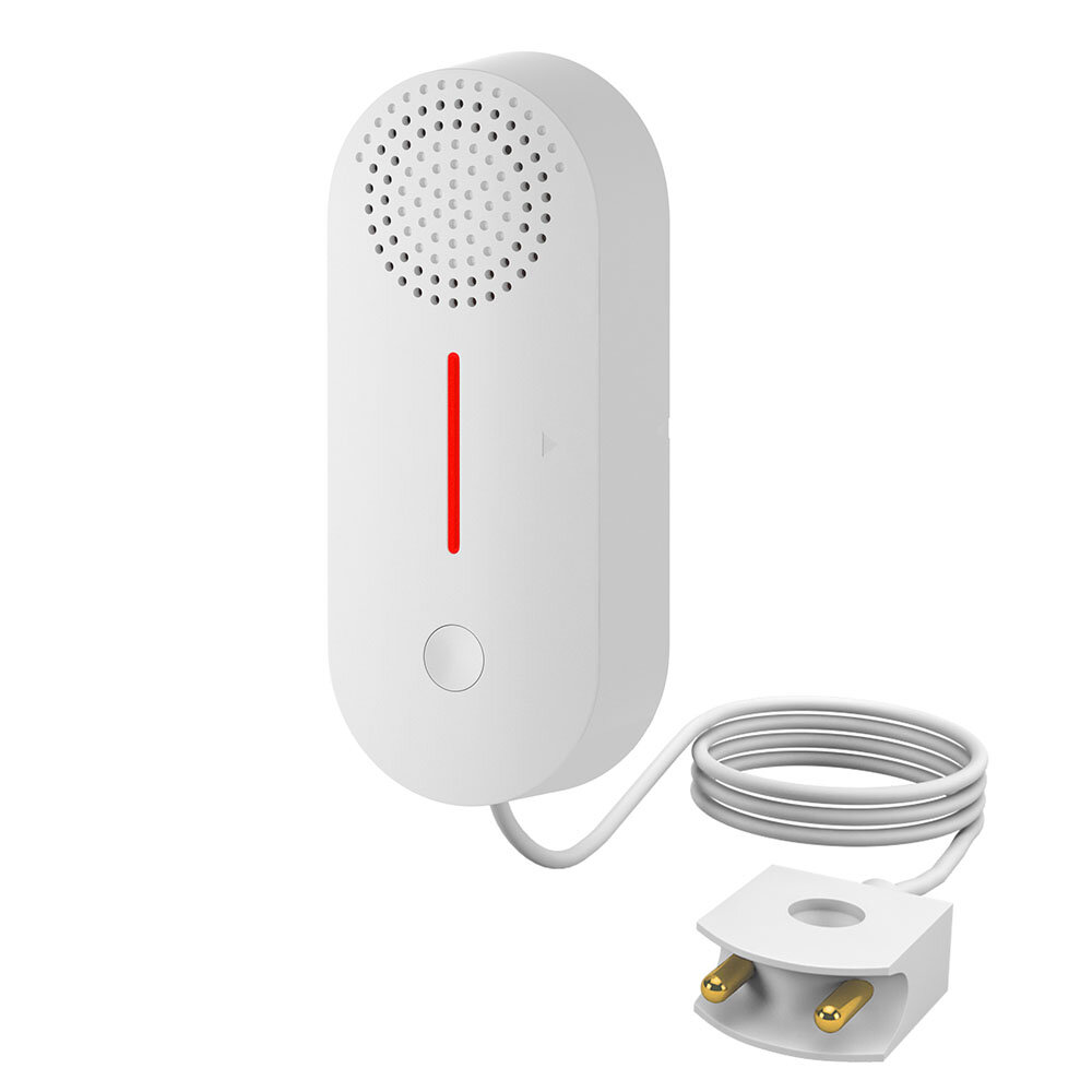 

Tuya WiFi Smart Water Leakage Sensor Real-time Water Level Monitoring Overflow Leakage Detector APP Remote Alarm Push Ti