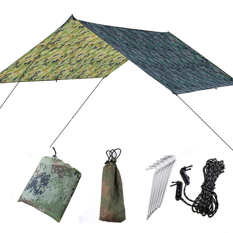 IPRee® 300x300cm al aire libre cámping Sombrilla para tienda de campaña Impermeable Anti-UV Playa Estera de picnic para refugio de dosel 