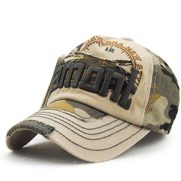 Unisex Embroidery Baseball Cap Camouflage Casual Outdoor Hip-hop Hat