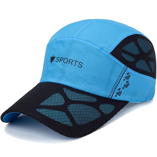 Men Quick Dry Hat Breathable Baseball Cap Sport Peaked Caps