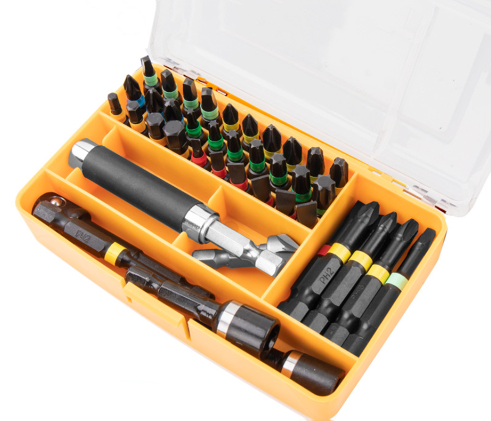 44pcs Impact Driver Drill Bit S2 Screwdriver Bits Set Power Tool Acessories Home Appliances Repair Hand Tools Kit